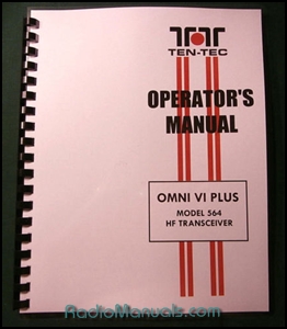 Tentec Omni VI Plus Model 564 Operator's Manual - Click Image to Close